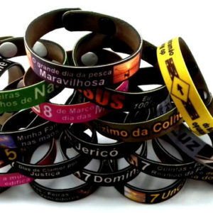 Pulseira de silicone